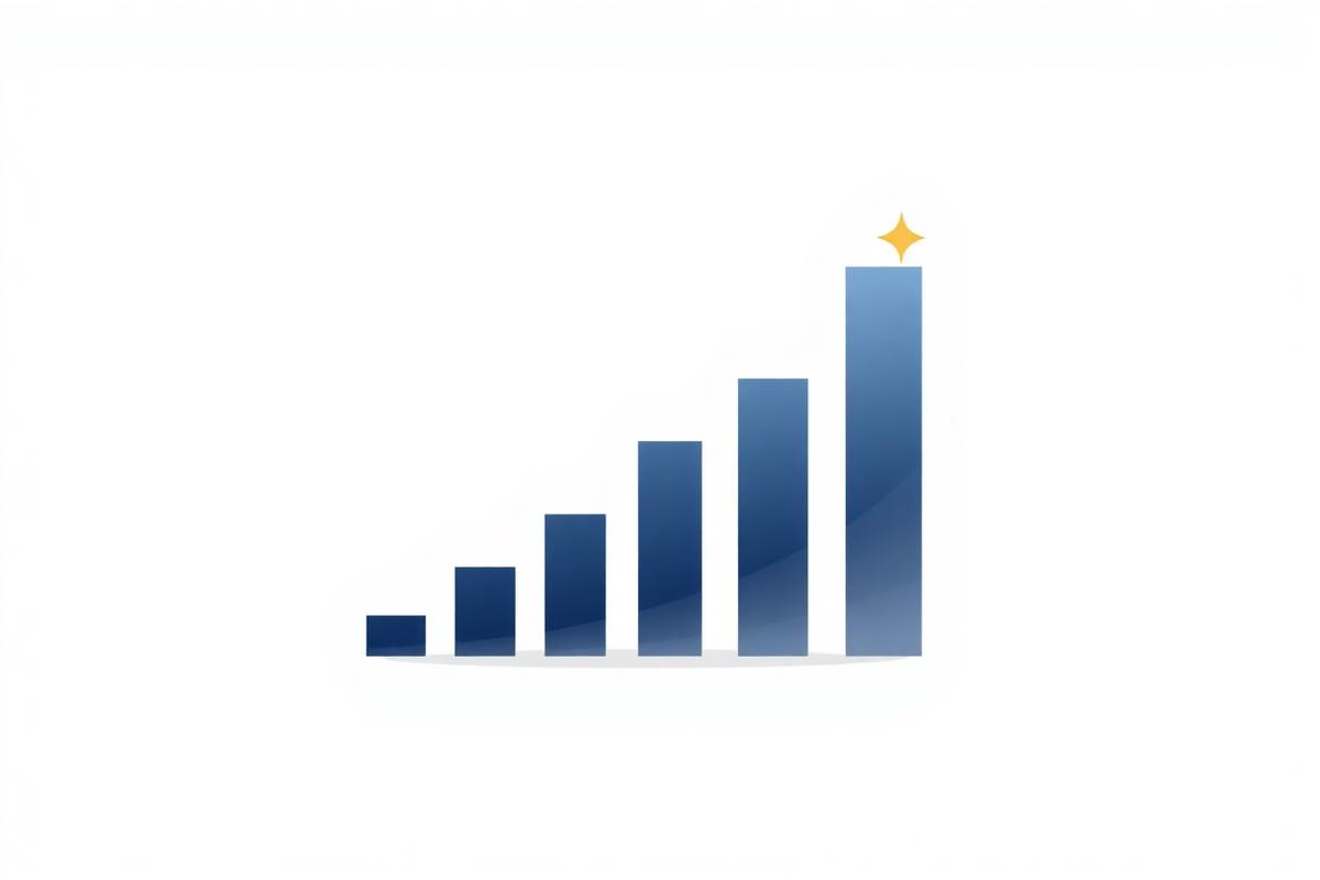 Gráfico de crescimento financeiro